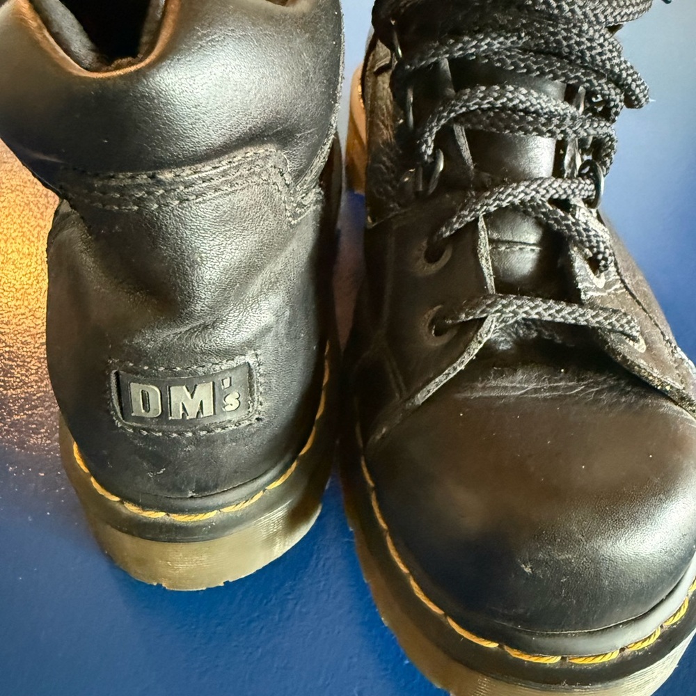 Dr. Martens Black Leather Boots - Picture 3 of 16